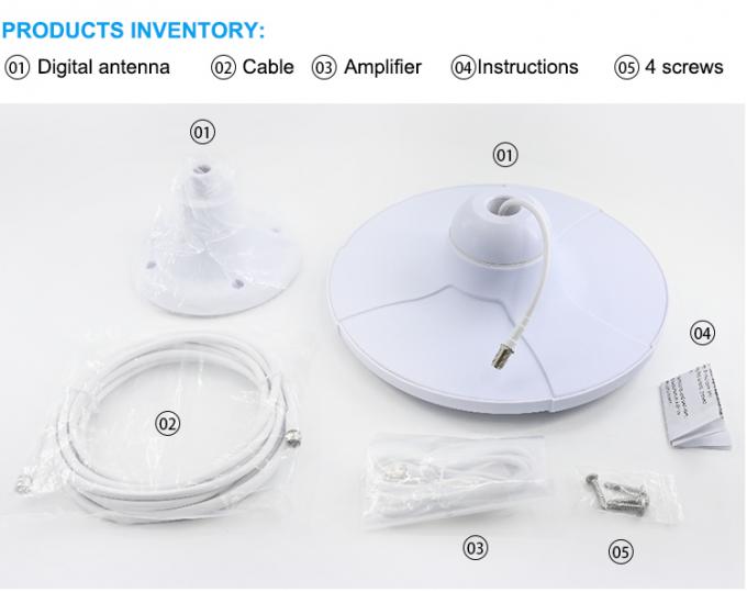 Customized 34dBi Omnidirectional Rv Television Antenna Motor Home Tv