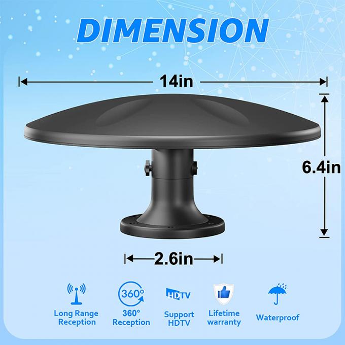 Long Range RV TV Antenna Outdoor, Amplified Digital HD TV Antenna for