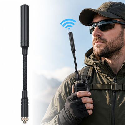 Tactical Boomerang Antenna, Dual Band 144/430MHz Portable Ham Radio Antenna with Optional SMA Interface