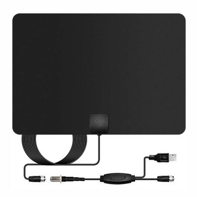 50 Mile Range 4K Hd Digital Tv Antenna Amplified Ultra-Thin Indoor Plate