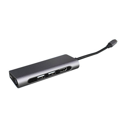 FCC ROHS OEM Usb 3.0 Multiport Adapter Aluminum USB C HDMI Hub