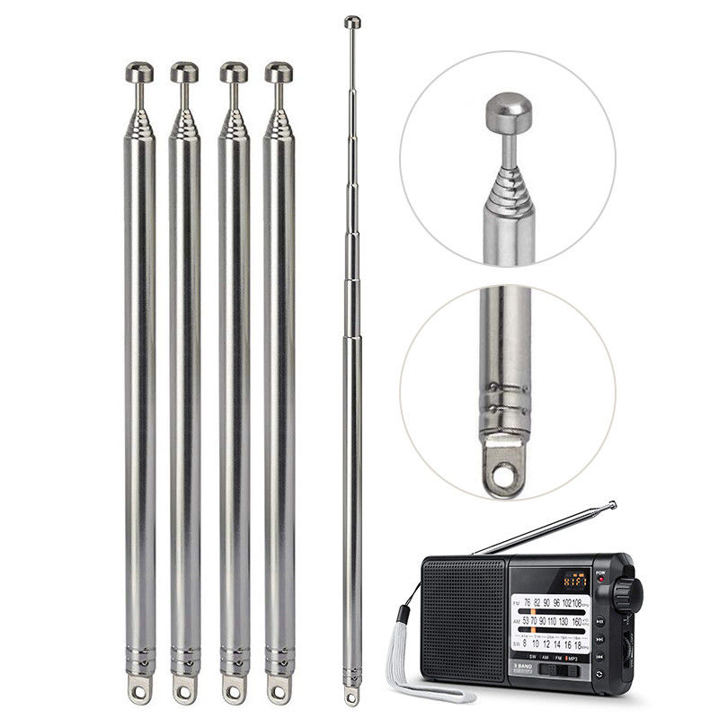7 Sections Telescopic 74cm AM FM Antenna Portable Radio Antenna