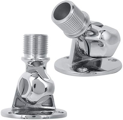 Marine VHF Antenna Mounts,316 Stainless Steel 180° Adjustable Base Mount for Boat