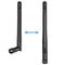 Dual band wifi antenna 2.4GHz 5.8GHz rubber wireless communication antennas with right angle 3dBi SMA male antenna