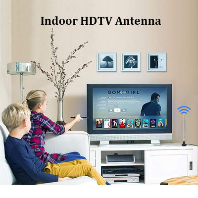 HDTV indoor digital TV antenna DVB-T2 antennaDigital TV Telescopic Antenna Magnetic Mount + Extended Rod For tv aerial