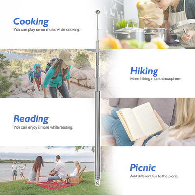 7 Sections Telescopic 74cm AM FM Antenna Portable Radio Antenna Compatible with Indoor Portable Radio Home Stereo Receiv