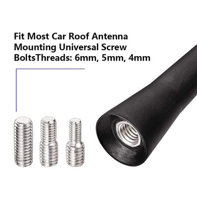 2.5 inch Rubber Car Antenna FM 87.5-108MHZ AM 520-1620mhz Universal Vehicle Roof Mount Short Antennas Waterproof