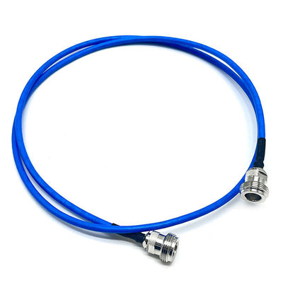 NK Connector to NK Connector Blue coaxial RF cable all copper High Temperature High frequency communication male signal