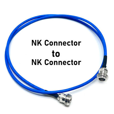 NK Connector to NK Connector Blue coaxial RF cable all copper High Temperature High frequency communication male signal