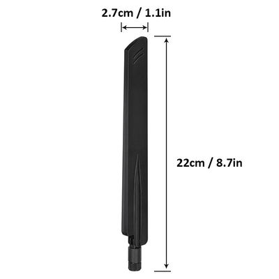 High-gain 12dbi 5g antenna sma Bendable 600-6000Mhz transmit stable signals Omni 5G Antenna for Wireless Mobile Router