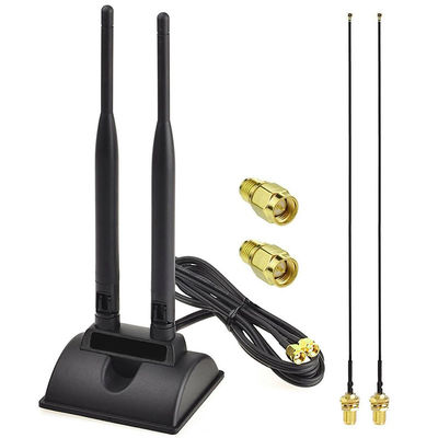 2.4GHz 5GHz Dual Band aerial Wireless WiFi Communication Antenna SMA Magnet Base for PCI-E Network Card USB Adapter Router