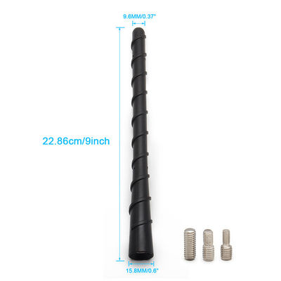 For GM Wash Proof Short Replacement Antenna Spiral Direct Flexible Rubber Antenna with Optimized FM/AM Radio Reception