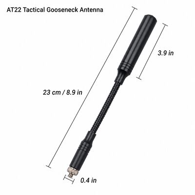 Tactical Boomerang Antenna, Dual Band 144/430MHz Portable Ham Radio Antenna with Optional SMA Interface