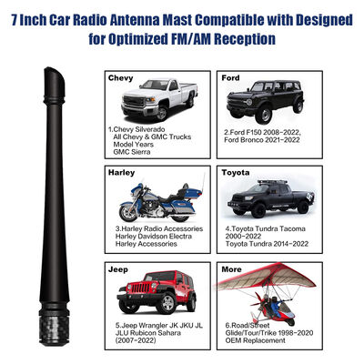 Optimized Universal CB Rubber Pickup Truck Radio Antenna Replacement with 7-50MHz Frequency Range 5dBi Gain Premium Car Antenna