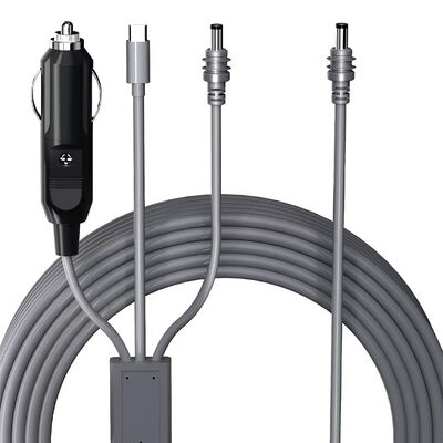 Starlink Mini Car Charger, 12V-24V Lighter Power Cord with Digital Display, USB-C PD & USB a QC 3.0 Ports Suitable