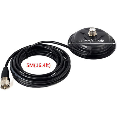 11CM Large Suction Cup Car Radio Antenna Magnet Base, 30.8lbs High Pull Strength Magnet Mount for VHF UHF HF Ham Radio Antennas