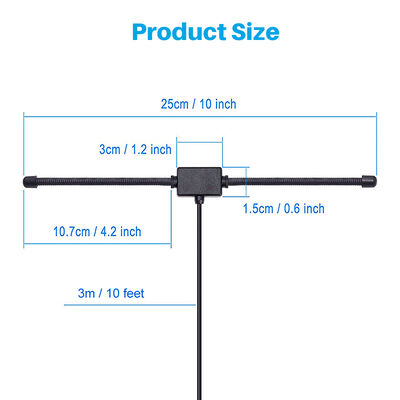 20MHz to 1300MHz Wide Band Car RV Radio Scanner Dipole Antenna BNC Male Antenna for Uniden Bearcat Whistler Radio Scanner
