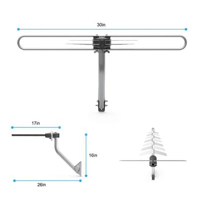 OEM High Gain Omnidirectional Outdoor Yagi Antenna UHF VHF