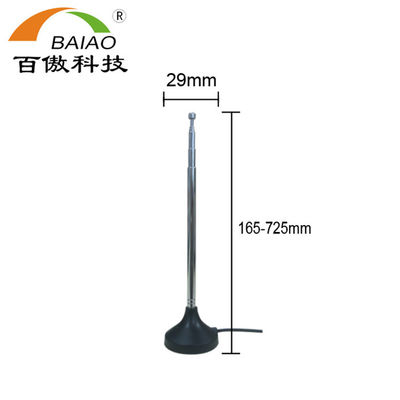 Magnetic Base 5-Section Outdoor Yagi Tv Antenna Extendable Uhf Vhf Yagi