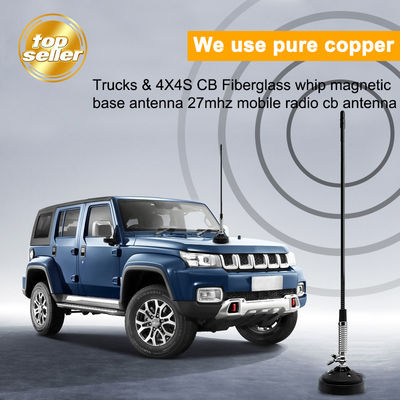 Trucks &amp; 4X4S CB Fiberglass Whip 433mhz Antenna Magnetic Base