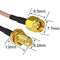 ISO9001 Antenna Parts SMA Male To S MA Female Antenna Cable Wire