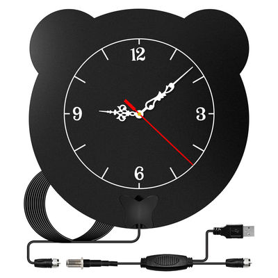 FCC REACH 150 Miles Range Digital HDTV Antenna Square Clock Type