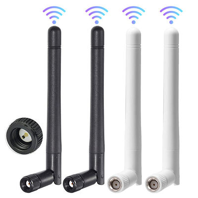 Dual band wifi antenna 2.4GHz 5.8GHz rubber wireless communication antennas with right angle 3dBi SMA male antenna