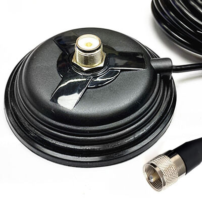 11CM Large Suction Cup Car Radio Antenna Magnet Base, 30.8lbs High Pull Strength Magnet Mount for VHF UHF HF Ham Radio Antennas